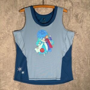 Disney Frozen Fairy Tale Challenge 2024 19.3 Miles Tank Top XL Blue Ice Princess